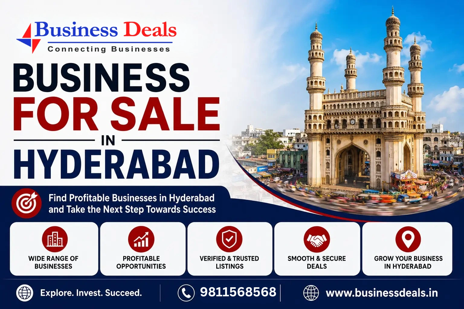 Business for Sale in Hyderabad — Complete Buyer's Guide 2026 | BusinessDeals.in